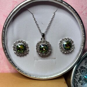 Rainbow Topaz Jewelry Set